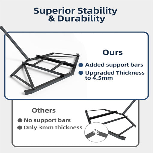 66" Heavy Duty Drag Harrow for Tractor, ATV, UTV, Mower