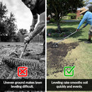 Lawn Leveling Rake with Aluminum Rollers-3