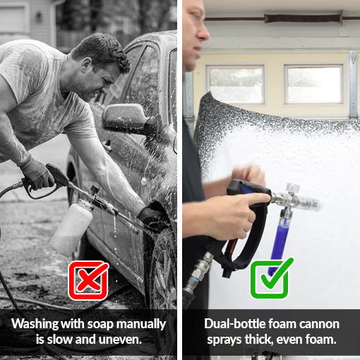 Pressure Washer Dual-Bottle Mini Soap Cannon