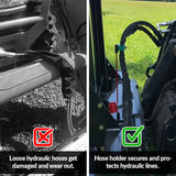 Bolt-On/Weld-On Hydraulic Hose Hanger for Tractor