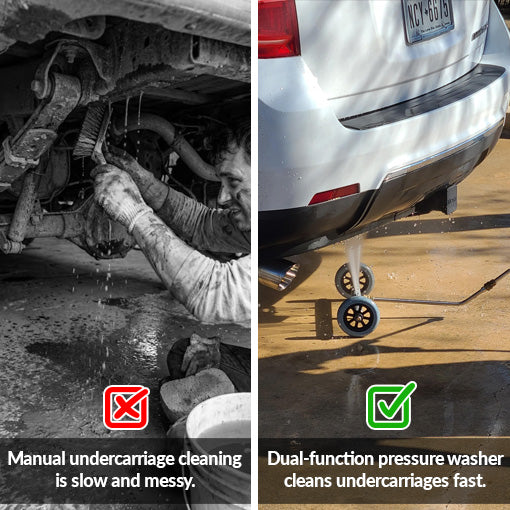 Pressure Washer Dual-Function Undercarriage Cleaner