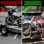 Motorcycle Trailer Hitch Carrier with Loading Ramp