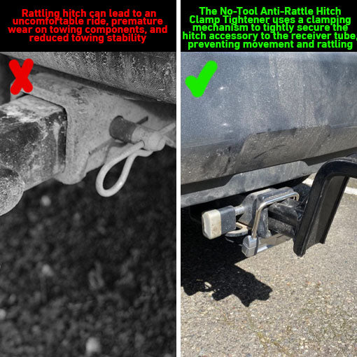 No-Tool Anti-Rattle Hitch Clamp Tightener ~ bestcargurus