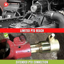 PTO Extension Adapter with Power Take Off Pin Quick Yoke-3
