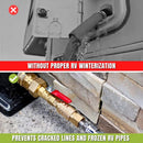 RV Winterize Blowout Adapter with Shut-off Valve Kit-3