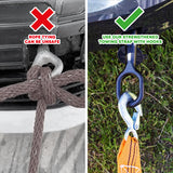 Strengthened Towing Strap With Hooks