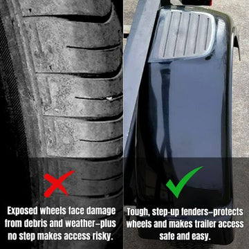 Trailer Fenders With Steps - 0