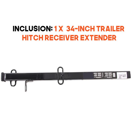 34-inch Trailer Hitch Receiver Extender