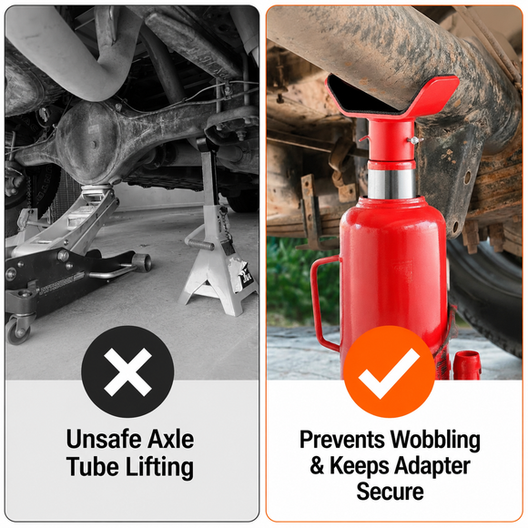 Adjustable Bottle Jack Adapter with Triple-Lock