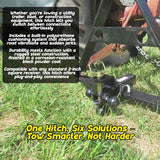 6-Way Multi-Hitch Ball Mount