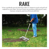 Adjustable Lawn Leveling Rake