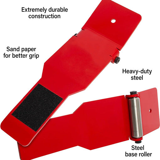 Tire Jack Tool with Roller Plate