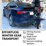 Hitch Mounted Ski & Snowboard Rack