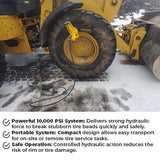 10,000 PSI Heavy Duty Hydraulic Tire Bead Breaker