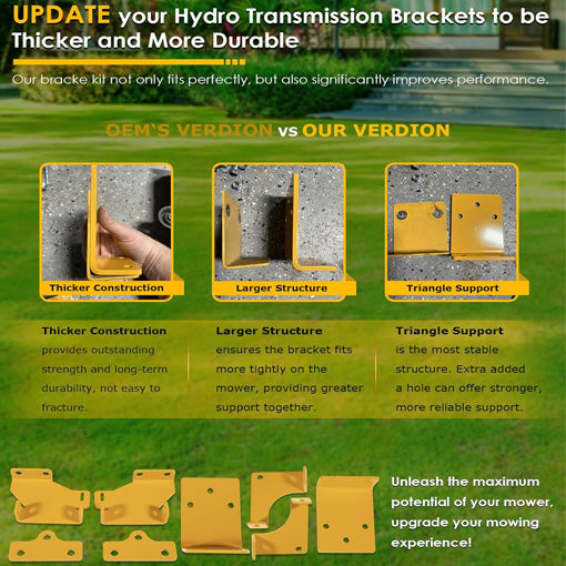 Zero Turn Mower Hydro Transmission Brackets Kit