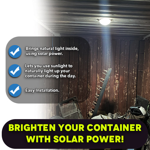 Tubular Skylight for 3.5" Ribbed Conex Shipping Containers