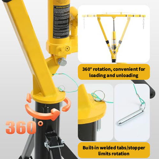 Hydraulic Receiver Hitch-mounted Crane
