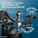 Hitch Step Fits Around 2" Trailer Hitch-4
