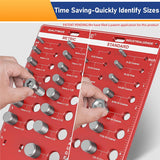 Wall-Mountable Bolt and Nut Identifier Gauge