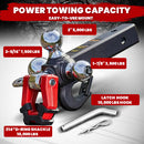 5-in-1 Trailer Hitch Tri-Ball Mount with Hook, Pin, & Shackle-4