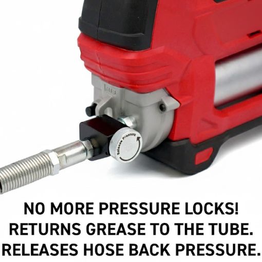 Cordless Grease Gun Pressure Return Valve
