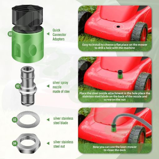 Deck Wash Kit for Lawn Mowers and Tractors