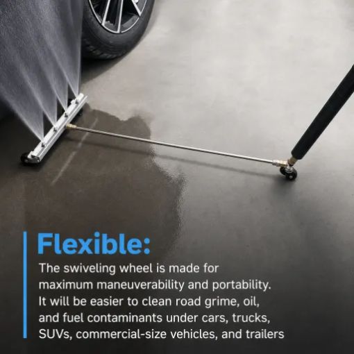 Pressure Washer Undercarriage Cleaner Swivel Wheel
