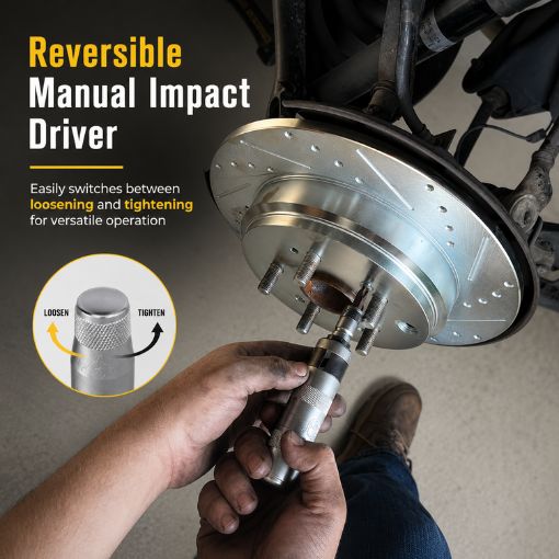 3/8-Inch Drive Manual Reversible Impact Driver Set