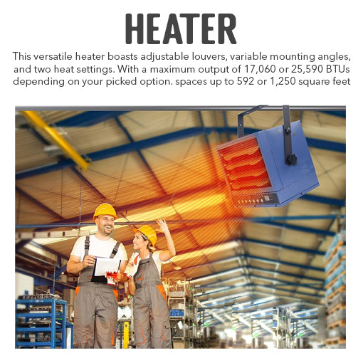 Forced-Air Electric Garage Heater