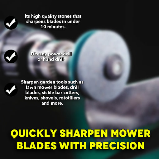 Lawn Mower Blade Sharpener Drill Attachment
