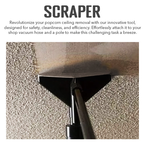 Low Mess Popcorn Ceiling Scraper