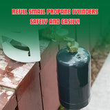 Propane Refill Adapter with Valve and Gauge