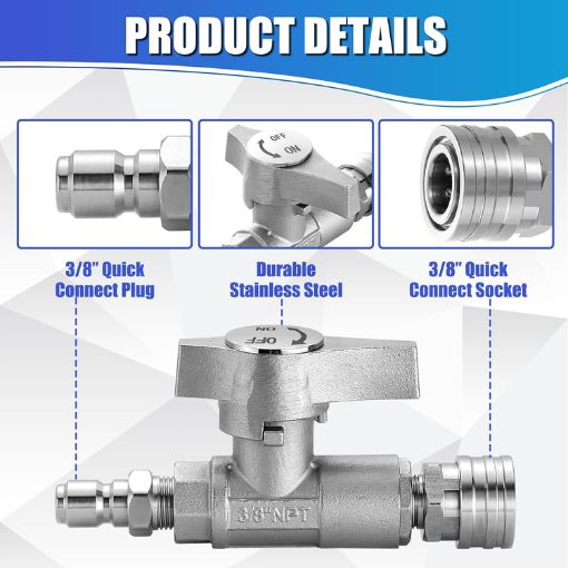 Quick Connect Pressure Washer Ball Valve