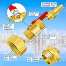 RV Winterize Blowout Adapter with Shut-off Valve Kit-4