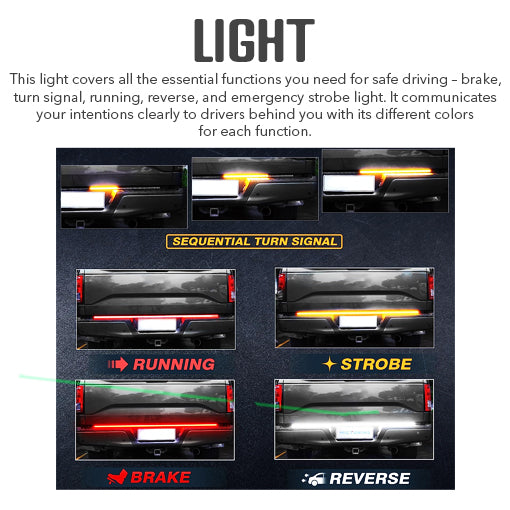 Waterproof Tailgate Light Strip