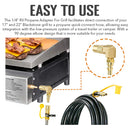 1/4" RV Propane Adapter For Grill-5