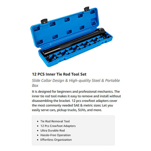 Inner Tie Rod Removal Set