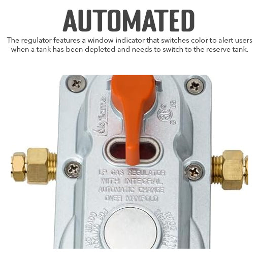 2-Stage Auto Changeover Propane Regulator