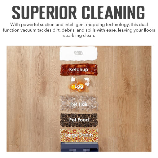 2-in-1 Smart Wet Dry Vacuum Cleaner and Mop