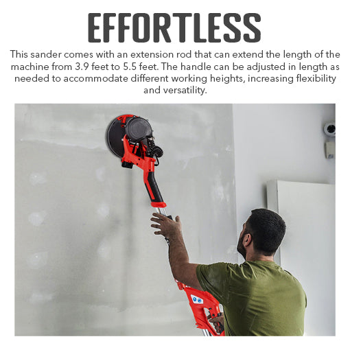 Electric Drywall Sander with Vacuum Dust Collector