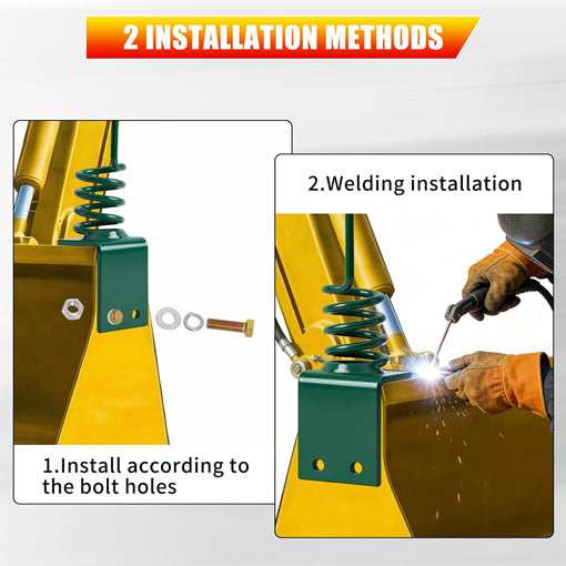 Bolt-On/Weld-On Hydraulic Hose Hanger for Tractor