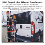 Hitch Mounted Ski & Snowboard Rack