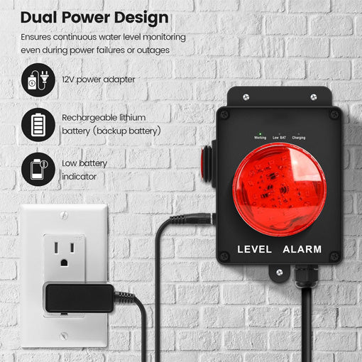 Indoor or Outdoor High Water Septic Tank Alarm