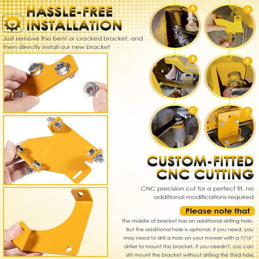 Zero Turn Mower Hydro Transmission Brackets Kit