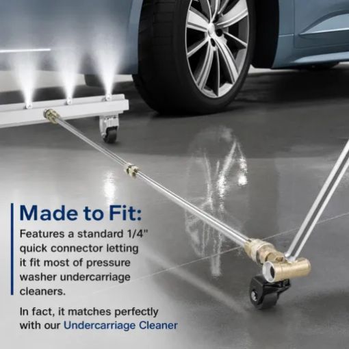Pressure Washer Undercarriage Cleaner Swivel Wheel