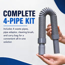 RV Collapsible Waste Pipe System Kit-5