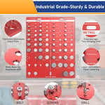 Wall-Mountable Bolt and Nut Identifier Gauge