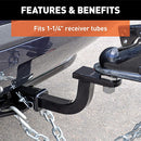 5-inch Rise Class 2 Trailer Hitch Ball Mount-5