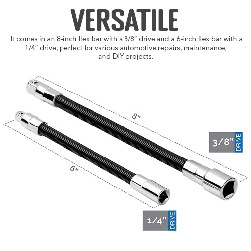 Flexible Extension Socket Bar Set