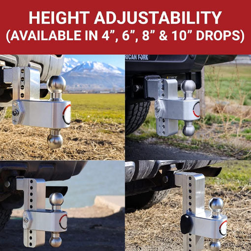 Gooseneck Hitch Insert Ball with Built-in Tongue Weight Gauge